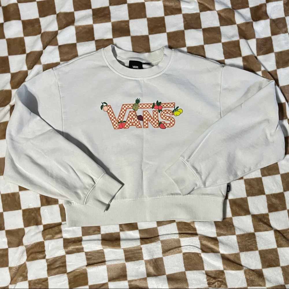 White Fruit Graphic Sweatshirt